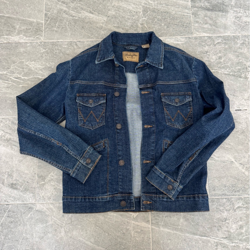Retro Wrangler Dark Denim Jacket